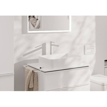 Vannas istabas izlietnes maisītājs Hansgrohe Finoris 260 ar Push-Open, CoolStart, EcoSmart, matēti balts 76072700