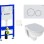 Tualetes poda komplekts Rāmis Geberit ar podu Kolo Rekord, vāku un Baltu pogu SIKOGES3K3