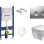 Комплект унитаза, рама Geberit с унитазом Kolo Rekord, крышкой и хромированной кнопкой. SIKOGES7K3
