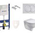 Tualetes poda komplekts Rāmis Geberit ar podu Kolo Rekord, vāku un Baltu pogu SIKOGES7K7