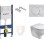 Tualetes poda komplekts Rāmis Geberit ar podu Kolo Rekord, vāku un Baltu pogu SIKOGES7K7