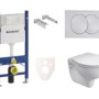 Комплект унитаза, рама Geberit с унитазом Kolo Rekord, крышкой и белой кнопкой. SIKOGES7K7