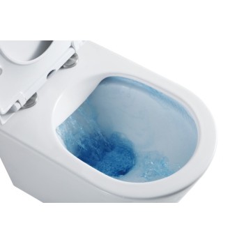 Tualetes poda komplekts Rāmis Jika ar podu Sat, SoftClose vāku un Hromētu pogu SIKOJSREX72