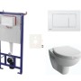 Tualetes poda komplekts Rāmis SAT ar podu Vitra Normus, vāku un Baltu pogu SIKOSSNOR20K