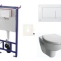 Tualetes poda komplekts Rāmis SAT ar podu Vitra Normus, vāku un Baltu pogu SIKOSSNORBO20K