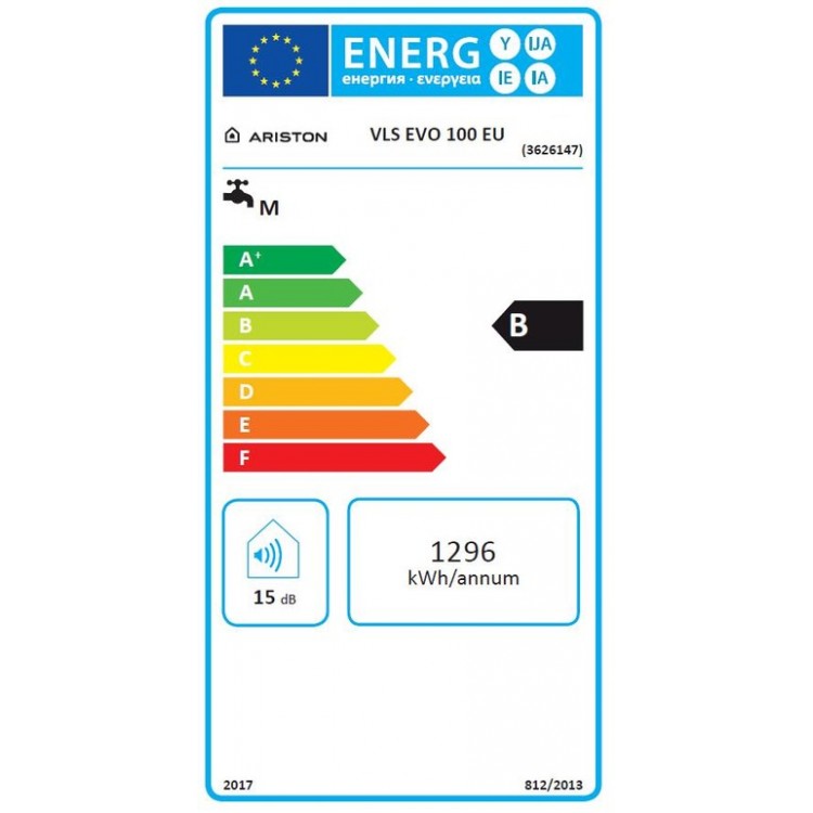 Ariston VELIS EVO 100 Ūdens sildītājs-boileris, 110105