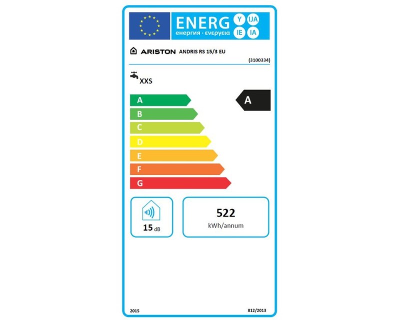 Elektriskais Ūdens Sildītājs (Boilers) ARISTON ANDRIS RS 15/3 EU virs izlietnes 15L (3100334)