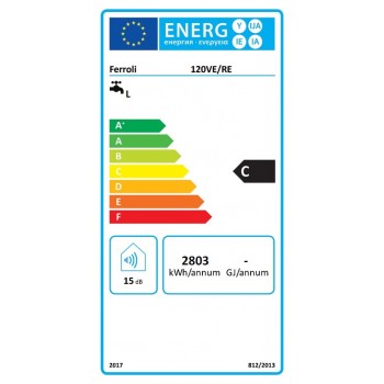 Ferroli Calypso Электрический водонагреватель-бойлер 120л, верти