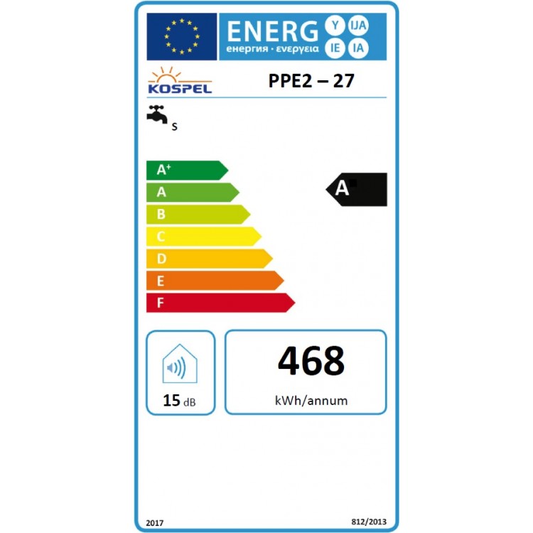 Kospel PPE2 27kW Caurplūdes ūdens sildītājs, 380V Kospel PPE2 27kW Caurplūdes ūdens sildītājs, 380V