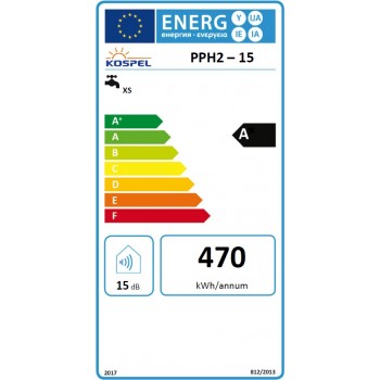 Kospel PPH2-15kW Caurplūdes ūdens sildītājs, 380V