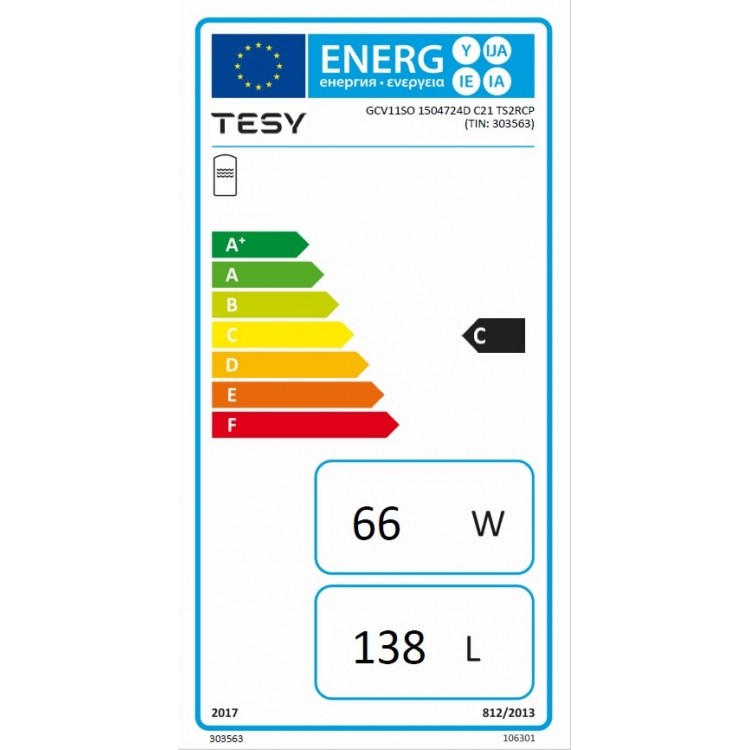 Tesy Modeco Kombinētais ūdens sildītājs 150L R ar keramisko tenu Tesy Modeco Kombinētais ūdens sildītājs 150L R ar keramisko tenu