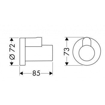 Ventilis Hansgrohe dekoratīvā daļa matēti Melns 13950670