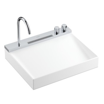 Комплект для ванной комнаты с раковиной Hansgrohe Avalegra, раковина 58x48 см, с термостатическим смесителем и душем, 2 режима струи, хром 22472000