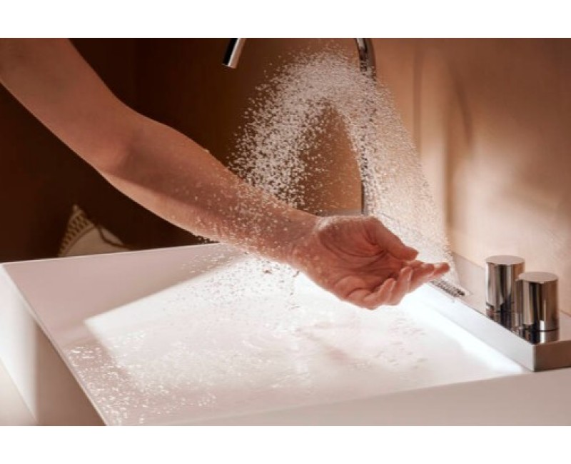 Комплект для ванной комнаты с раковиной Hansgrohe Avalegra, раковина 58x48 см, с термостатическим смесителем и душем, 2 режима струи, хром 22472000