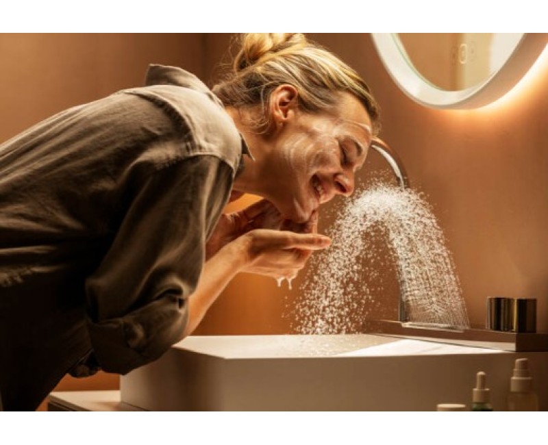 Комплект для ванной комнаты с раковиной Hansgrohe Avalegra, раковина 58x48 см, с термостатическим смесителем и душем, 2 режима струи, хром 22472000