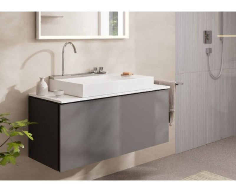 Vannas istabas izlietnes komplekts Hansgrohe Avalegra - izlietne 78x48 cm, ar termostatisko jaucējkrānu un dušu, 2 strūklas, hroms 22473000