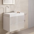 Vannas istabas izlietnes komplekts Hansgrohe Avalegra - izlietne 78x48 cm, ar termostatisko jaucējkrānu un dušu, 2 strūklas, hroms 22473000