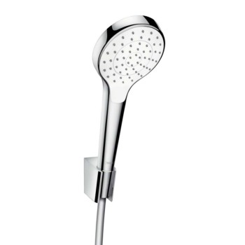 Душевой комплект Hansgrohe Croma Select S ручной душ, держатель и шланг 1,60 м, белый/хром 26410400