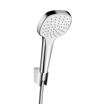 Душевой комплект  Hansgrohe Croma Select E, ручной душ, держатель и шланг 1,60 м, белый/хром 26412400