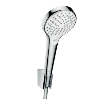Душевой комплект Hansgrohe Croma Select S ручной душ, 4 режима струи, держатель и шланг 1,25 м, белый/хром 26421400