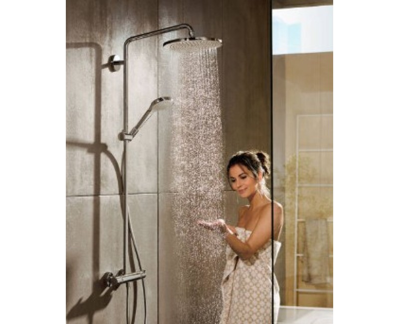 Dušas galva Hansgrohe Croma Select S 180mm, 2 plūsmas, EcoSmart 9 l/min, hroms 26523000
