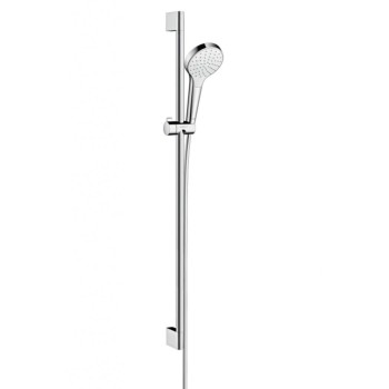 Душевой комплект Hansgrohe Croma Select S, 1jet EcoSmart 9 л/мин 0,90 м, белый/хром 26575400
