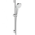 Душевой комплект Hansgrohe Croma Select E, 1jet EcoSmart 9l/min 0.65 m, белый/хром 26585400