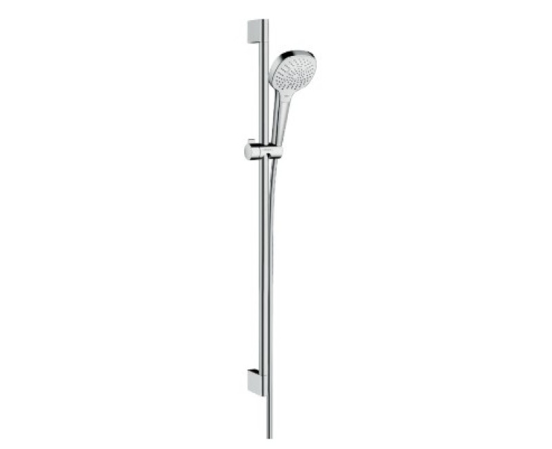 Душевой комплект Hansgrohe Croma Select E Multi, 3 типа струи, белый/хром 26590400