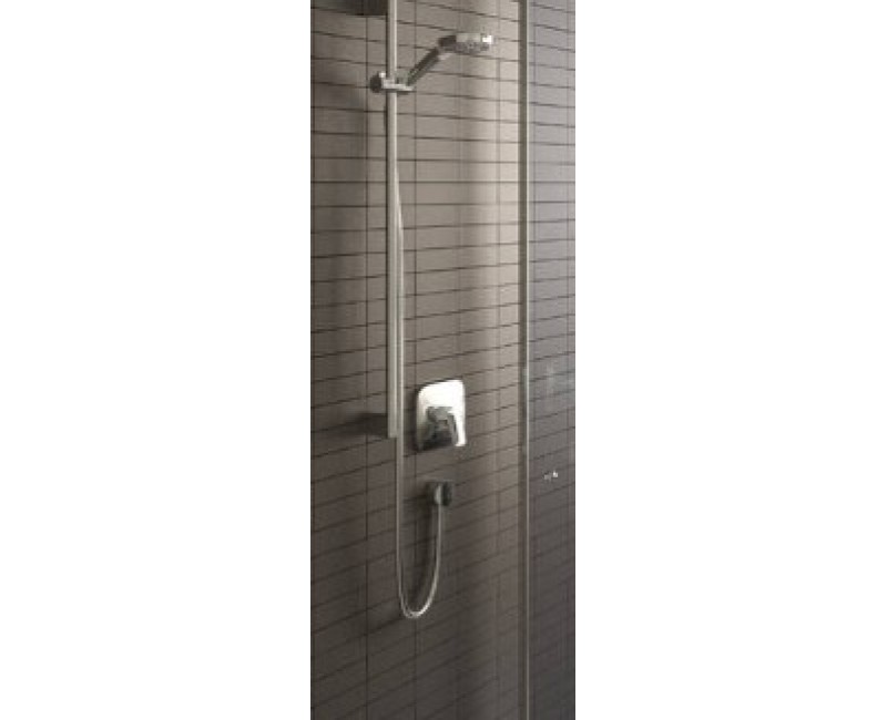 Душевой комплект Hansgrohe Croma Select E Multi, 3 типа струи, белый/хром 26590400