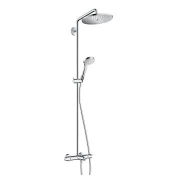 Dušas sistēma Hansgrohe Croma Select termostatiskā vannas maisītājs 280 Showerpipe ar piederumiem, hroms 26792000