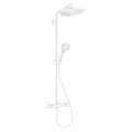 Dušas sistēma Hansgrohe Croma Select S Showerpipe 280 ar termostatu, EcoSmart, matēti balta 26891700