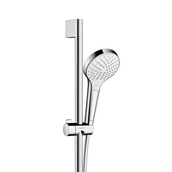 Душевая система Hansgrohe Croma Select S Vario с термостатом, 3 режима струи, штанга 90 см, белый/хром 27014400