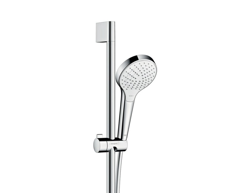 Душевая система Hansgrohe Croma Select S Vario с термостатом, 3 режима струи, штанга 90 см, белый/хром 27014400