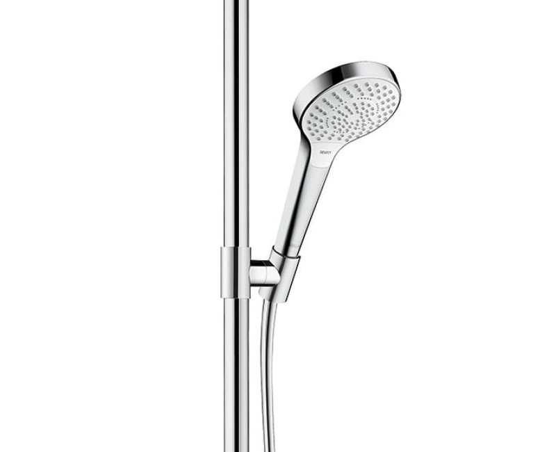 Dušas sistēma Hansgrohe Croma Select S SemiPipe Multi ar termostatu, balts/hroms 27247400