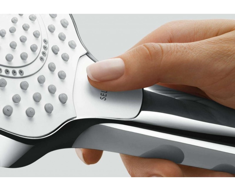 Dušas sistēma Hansgrohe Croma Select S ar Ecostat termostatu, 2 plūsmas režīmi, hroms 27833400