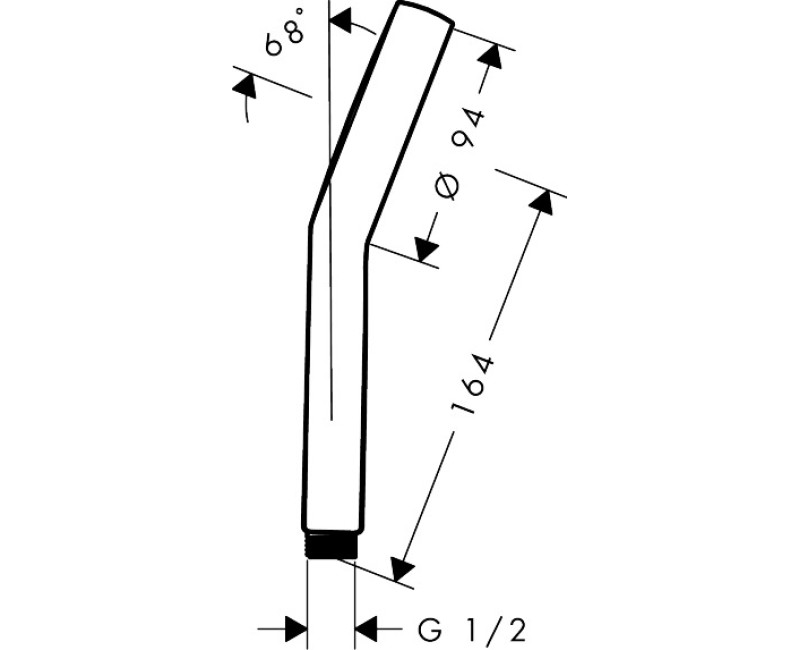 Ручной душ Hansgrohe Activera Select S, 2 режима, EcoSmart+, хром 28036000