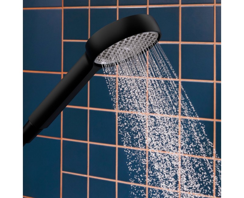 Dušas komplekts Hansgrohe Activera S, Rokas dušas, stieņa un šļūtenes komplekts, EcoSmart, Melns matēts 28042670