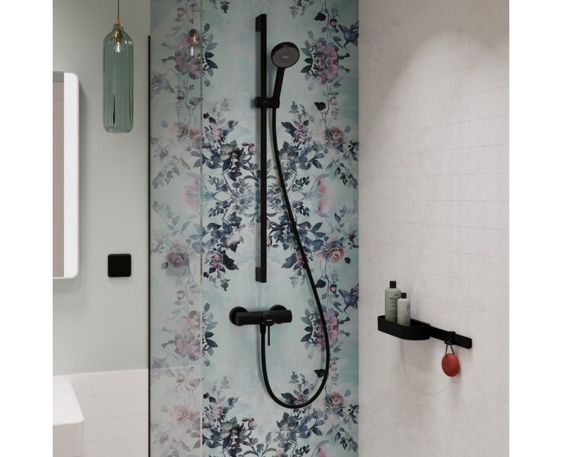 Dušas komplekts Hansgrohe Activera S, Rokas dušas, stieņa un šļūtenes komplekts, EcoSmart, Melns matēts 28042670