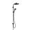Dušas komplekts Hansgrohe Activera S D 24 cm, 2 plūsmas veidi, EcoSmart, matēti melns 28074670
