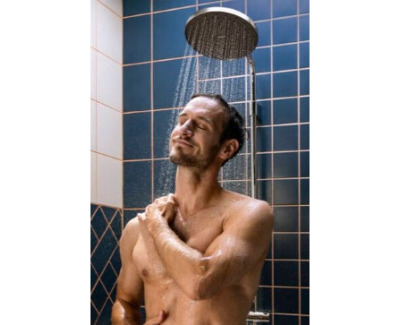 Dušas Sistēma Hansgrohe Activera S ar termostatu, D 24 cm, 2 plūsmas veidi, EcoSmart, hroms 28078000