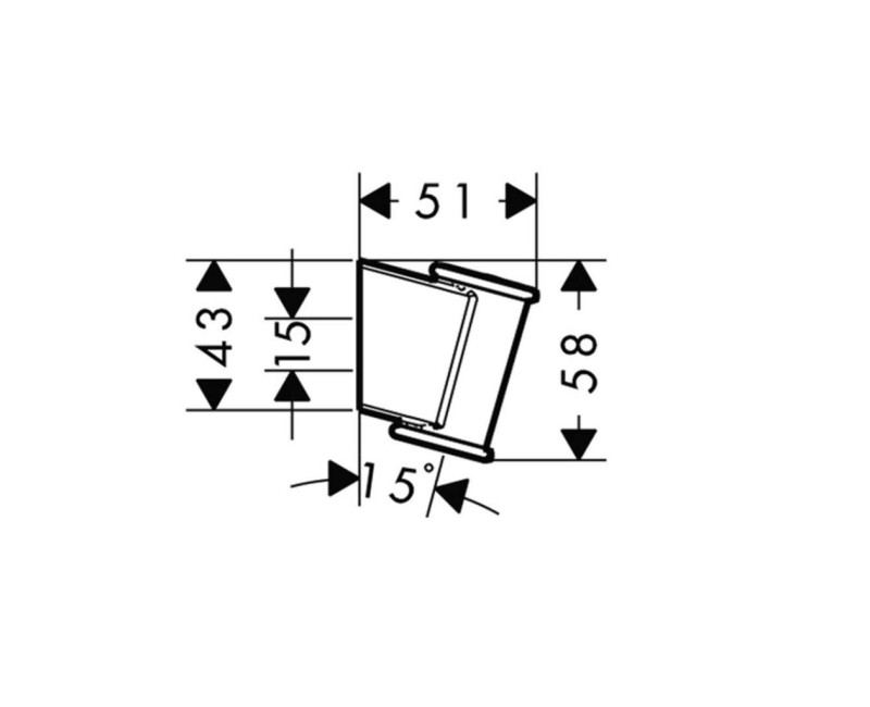 Dušas Klausules Turētājs Hansgrohe Croma Classic  Porter'Classic, hroms 28324000
