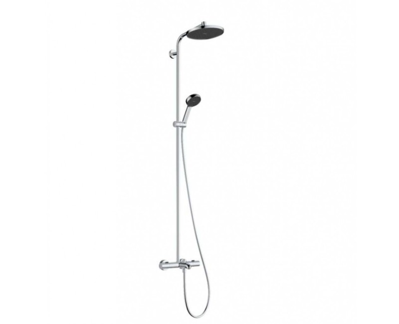 Dušas Sistēma Hansgrohe Activera S ar termostatu, D 24 cm, 2 plūsmas veidi, EcoSmart, hroms 28871000