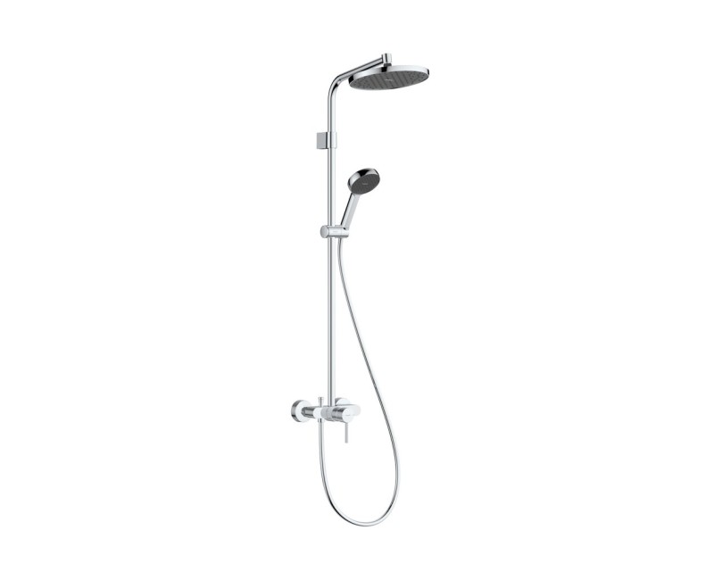 Dušas Sistēma Hansgrohe Activera S D 24 cm, 2 plūsmas veidi, EcoSmart, hroms 28875000