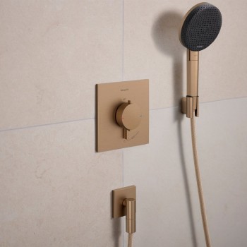 Dušas maisītājs Hansgrohe Ecostat Comfort E ar termostatu iebūvējams, pulēts bronzas tonis 33710140