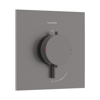 Dušas maisītājs Hansgrohe Ecostat Comfort E ar termostatu iebūvējams, birstēts melns hroms 33710340