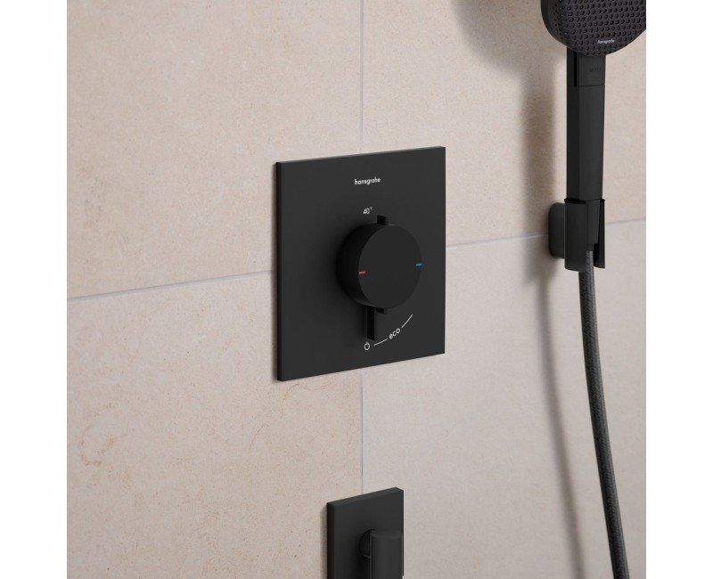 Dušas maisītājs Hansgrohe Ecostat Comfort E ar termostatu iebūvējams, matēti melns 33710670