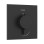 Dušas maisītājs Hansgrohe Ecostat Comfort E ar termostatu iebūvējams, matēti melns 33710670