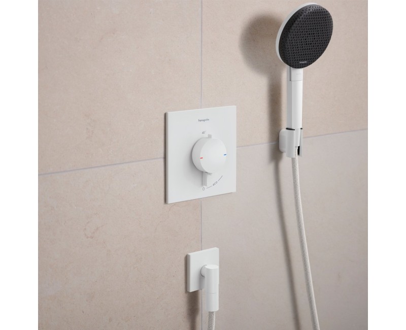 Dušas maisītājs Hansgrohe Ecostat Comfort E ar termostatu iebūvējams, matēti balts 33710700