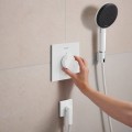Dušas maisītājs Hansgrohe Ecostat Comfort E ar termostatu iebūvējams, matēti balts 33710700