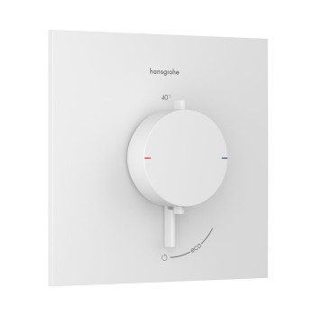 Dušas maisītājs Hansgrohe Ecostat Comfort E ar termostatu iebūvējams, matēti balts 33710700